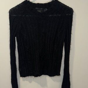 Kenneth Cole Black Long Sleeve Women's Top